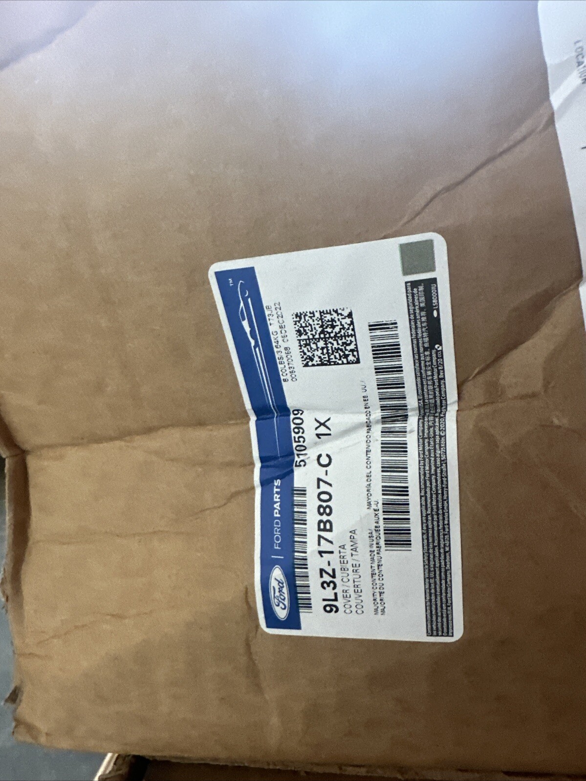 09 thru 14 Ford F-150 OEM Genuine Ford Rear Bumper Top Step Pad Cover w/ Prox