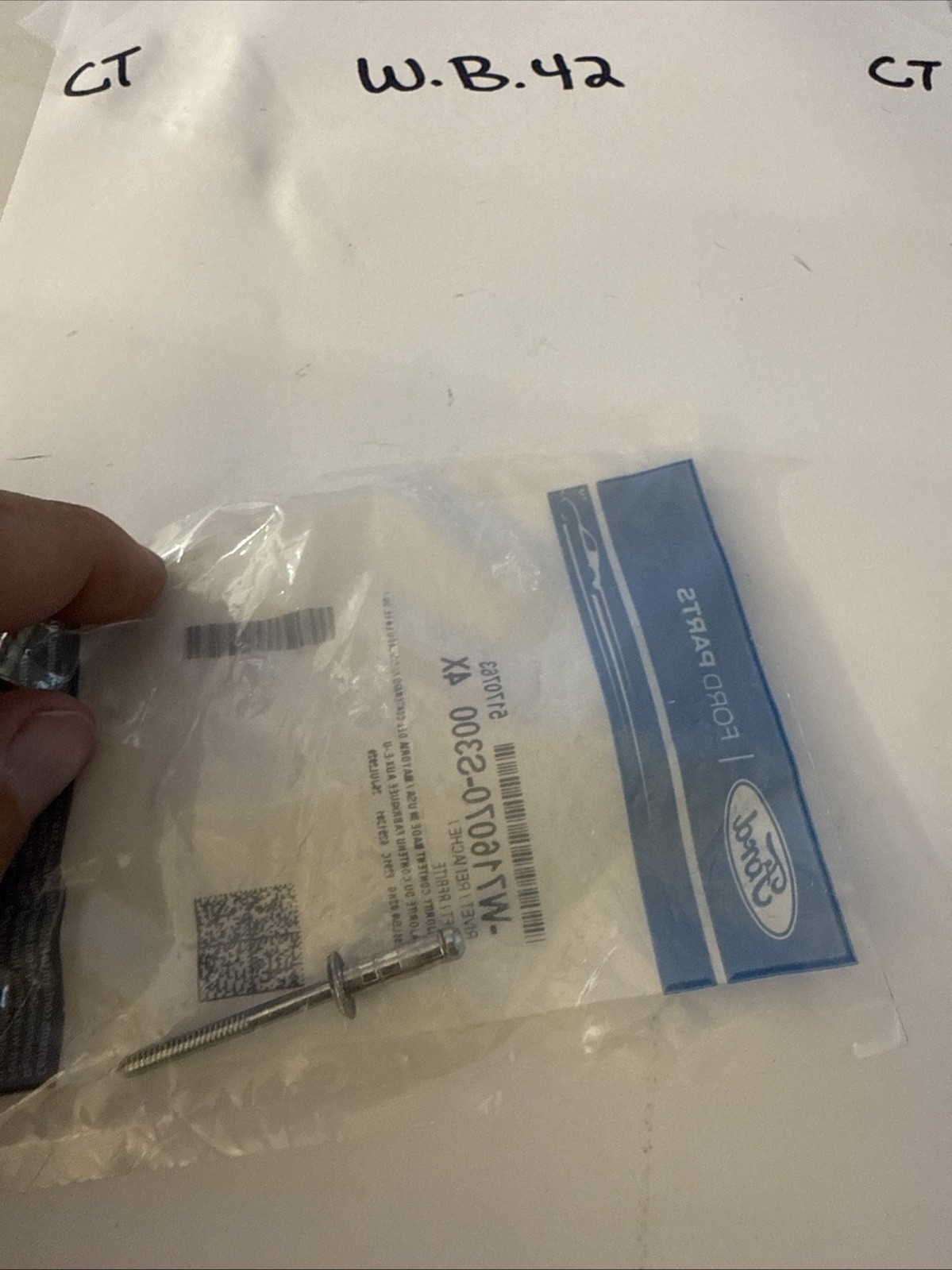(1) Ford Rivet Part Number - W716070-S300 Sold Individually - Image 3