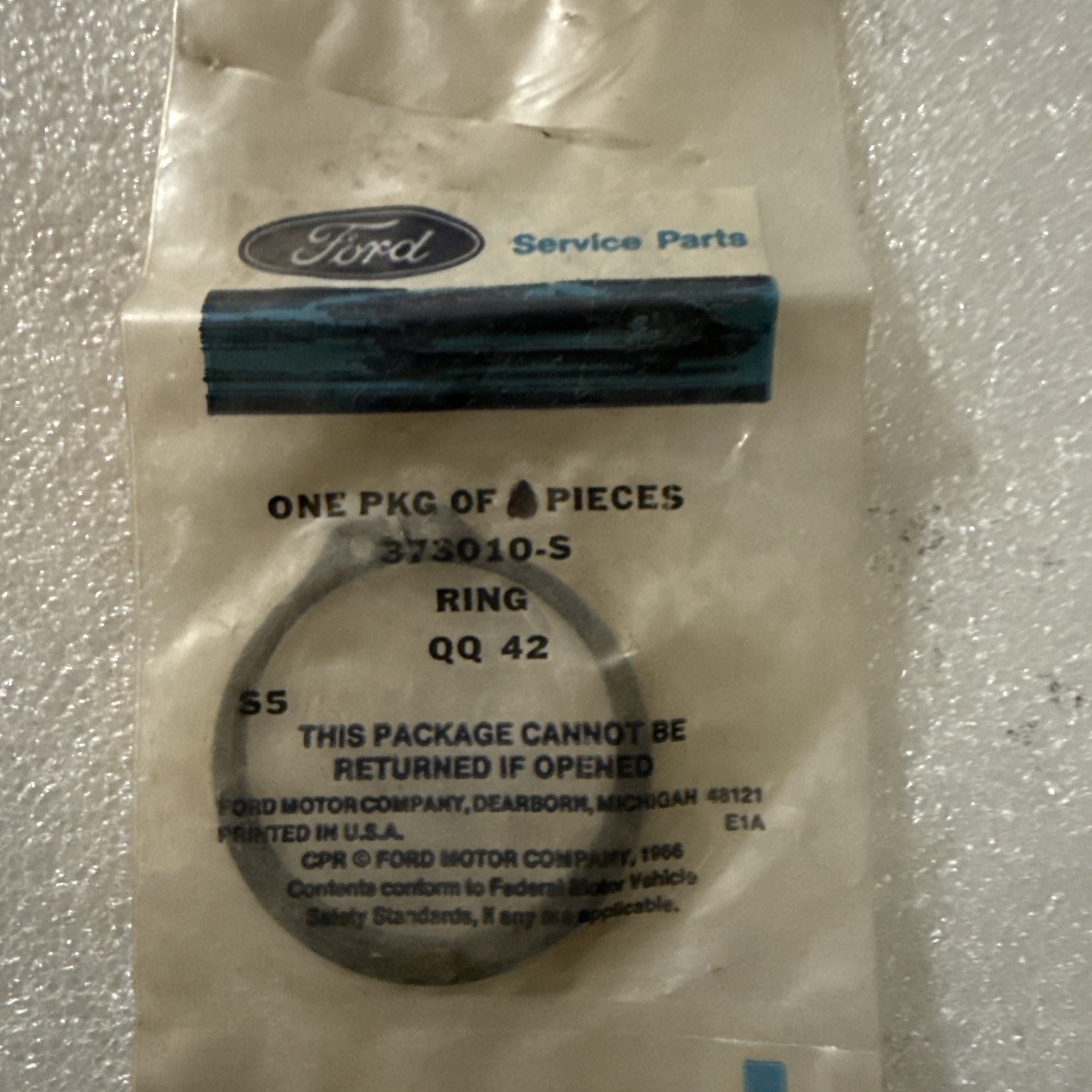 (1) Ford Snap Ring 373010-s Sold Individually - Image 3