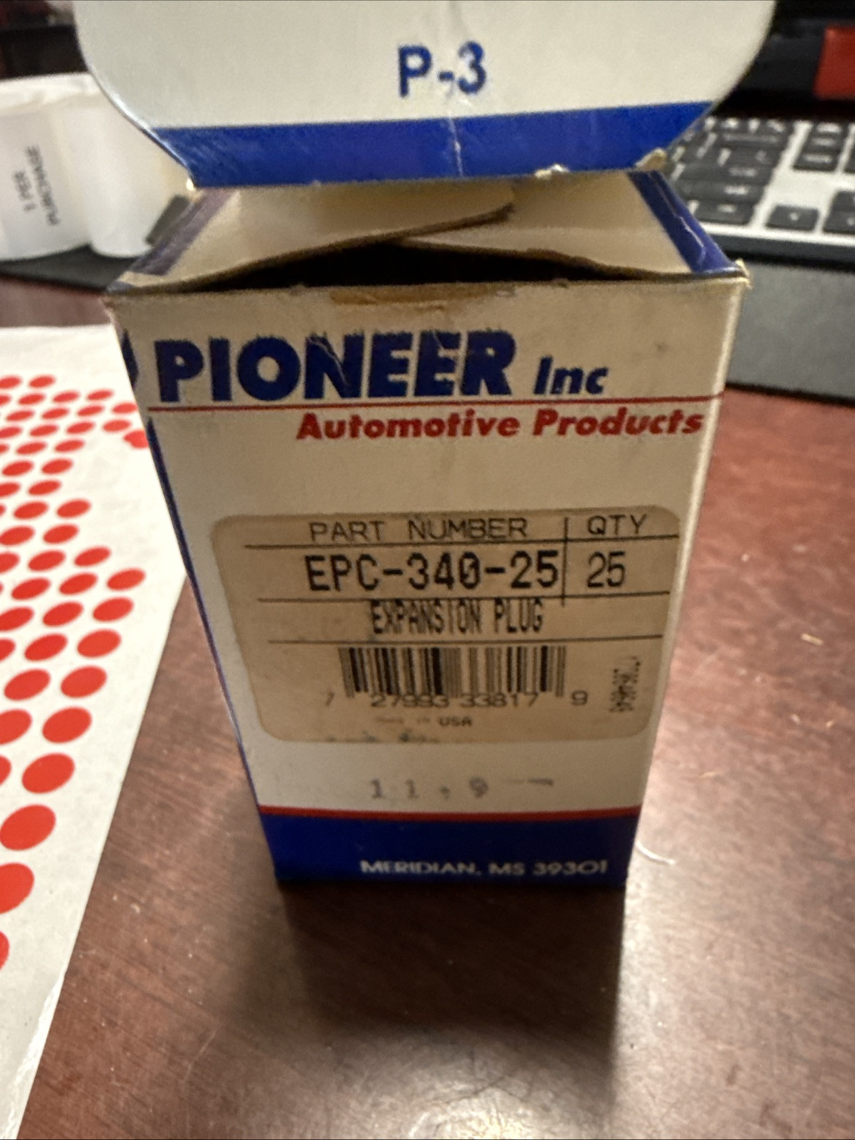 (1) Freeze Plug Expansion Plug Pioneer EPC340-25 Sold Individually - Image 3