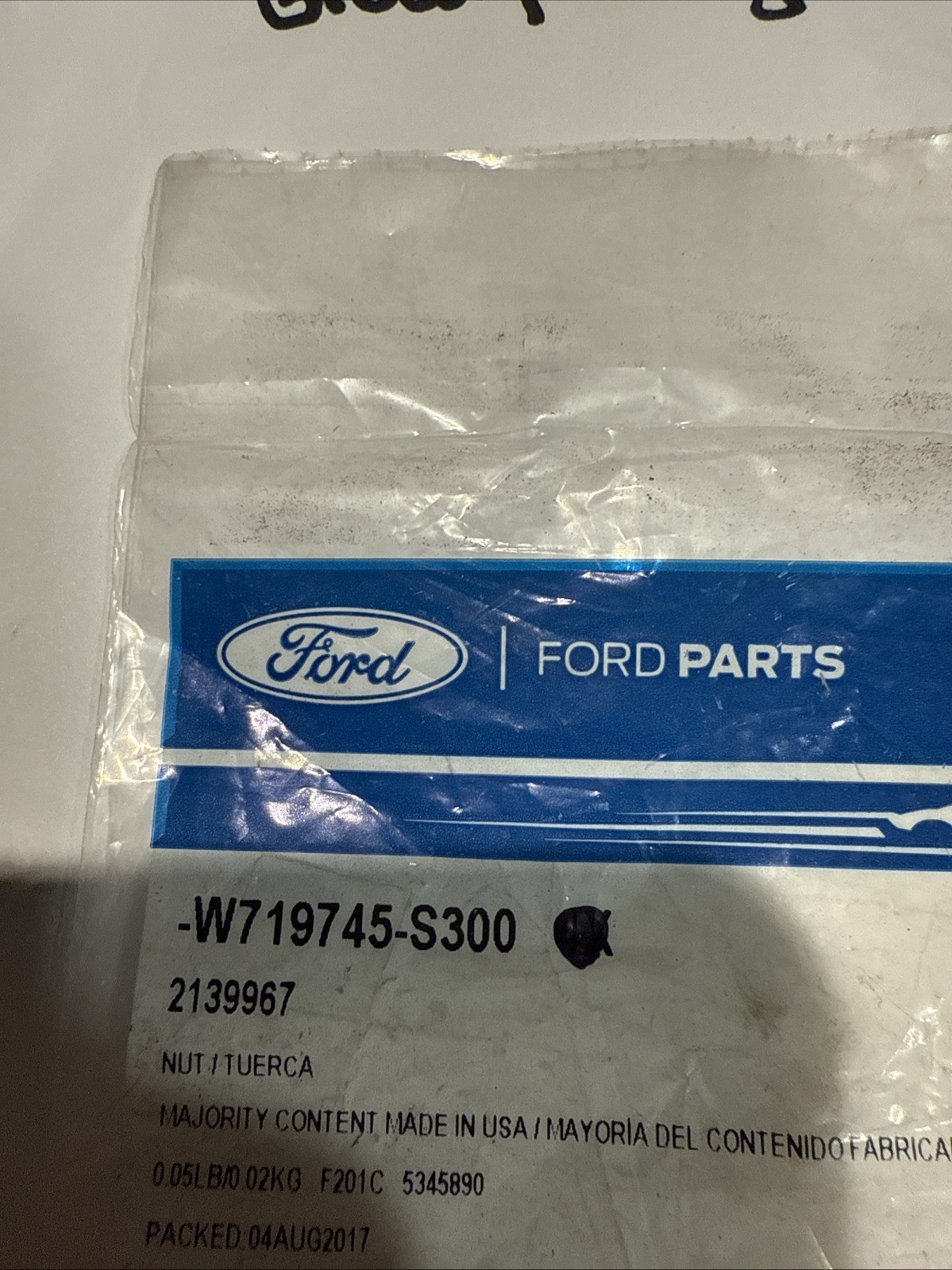 (1) Genuine Ford Bumper Cover Nut -W719745-S300 Sold Separately - Image 3