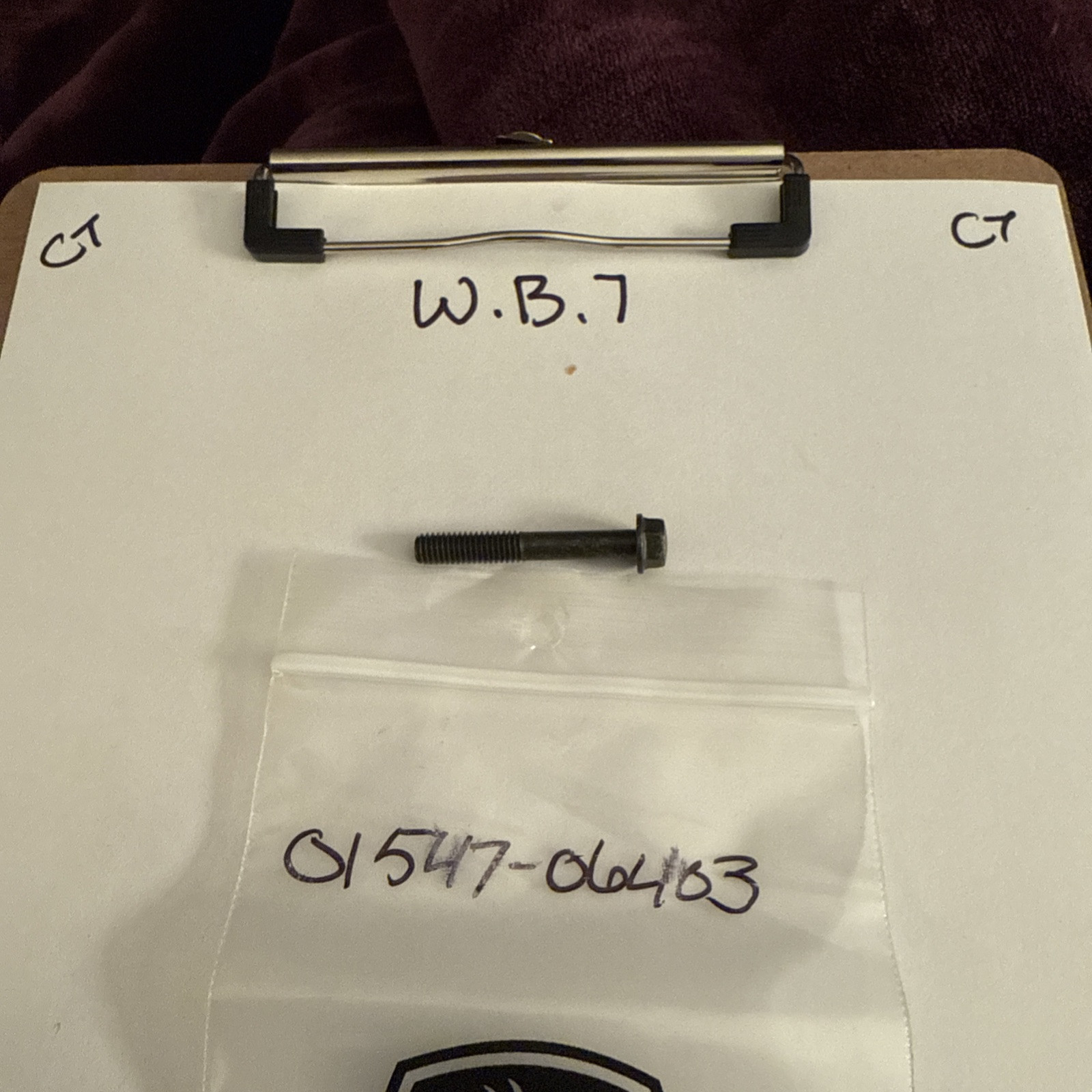 (1) Suzuki DR125,DR200,RM125 Bolt NOS 01547-06403 (L-1631) Sold Individually