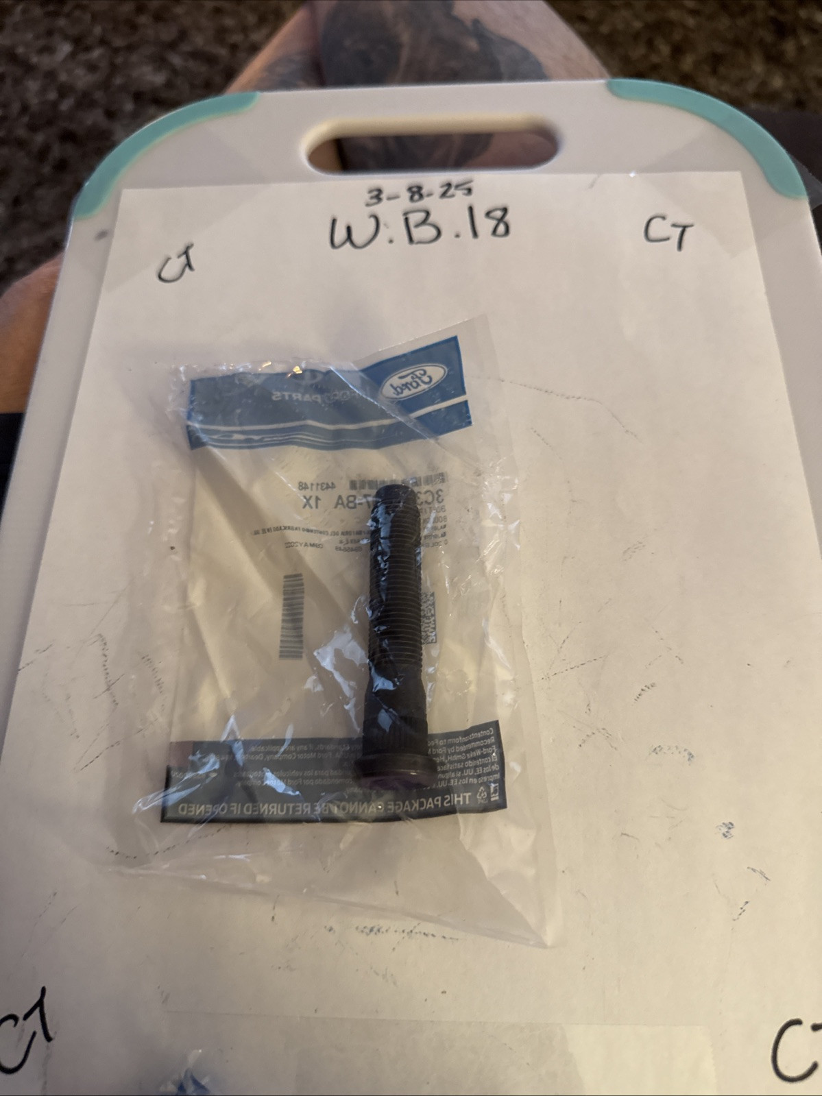 (1) Wheel Lug Studs for Excursion F250 F350 F450 F550 Super Duty 3c3z1107ba - Image 3