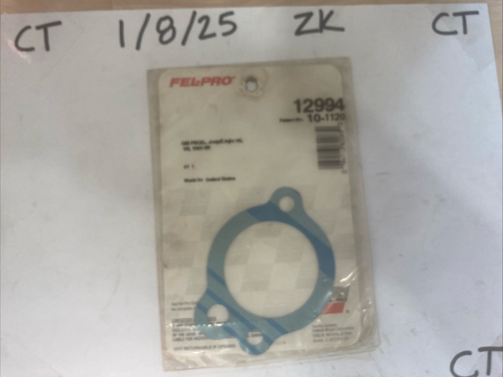 12994 Fel-pro Engine Coolant Outlet Gasket Made In USA 10-1120