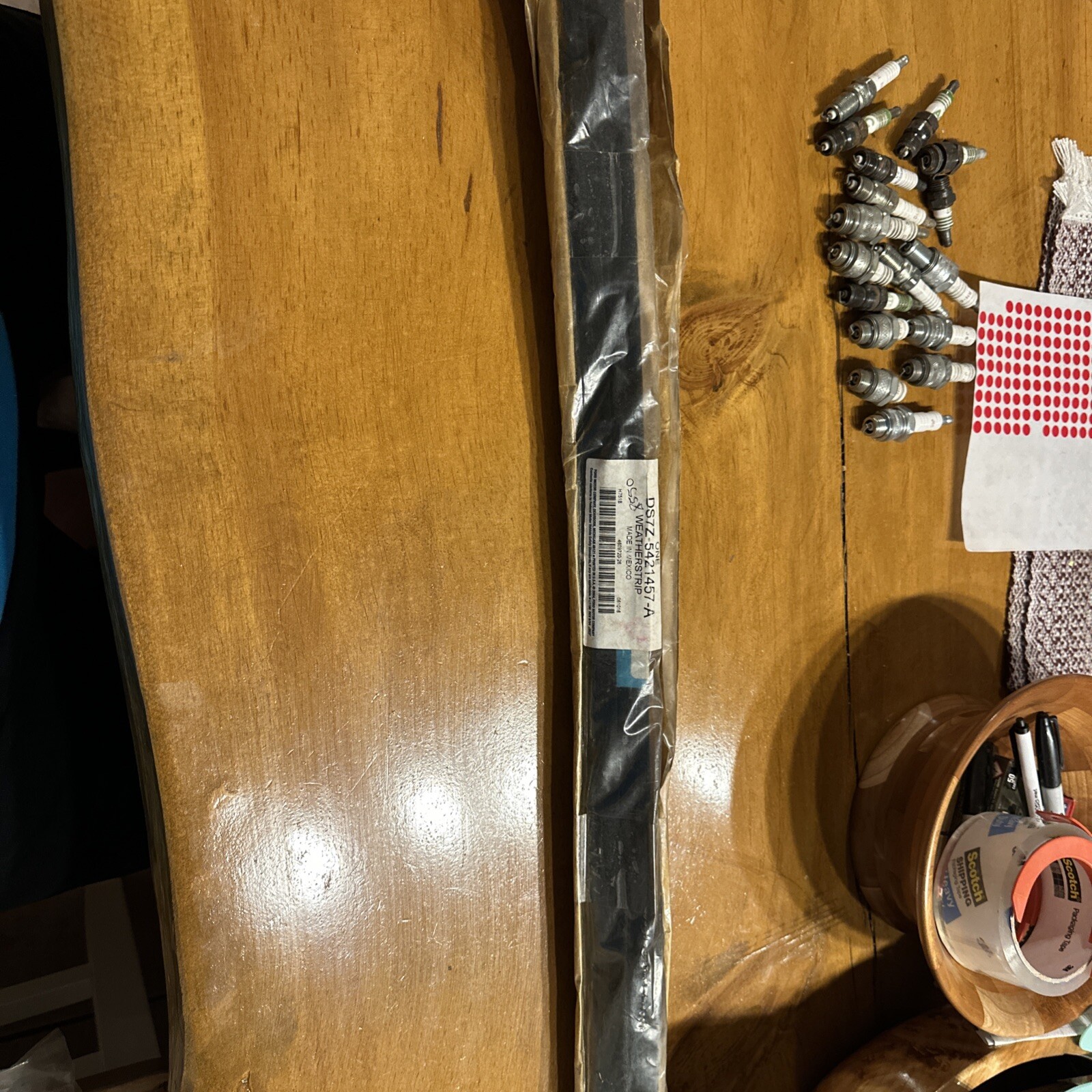 13-16 Ford Fusion LH Front Door Window Belt Moulding 1 of DS7Z-5421457-A OEM New - Image 3