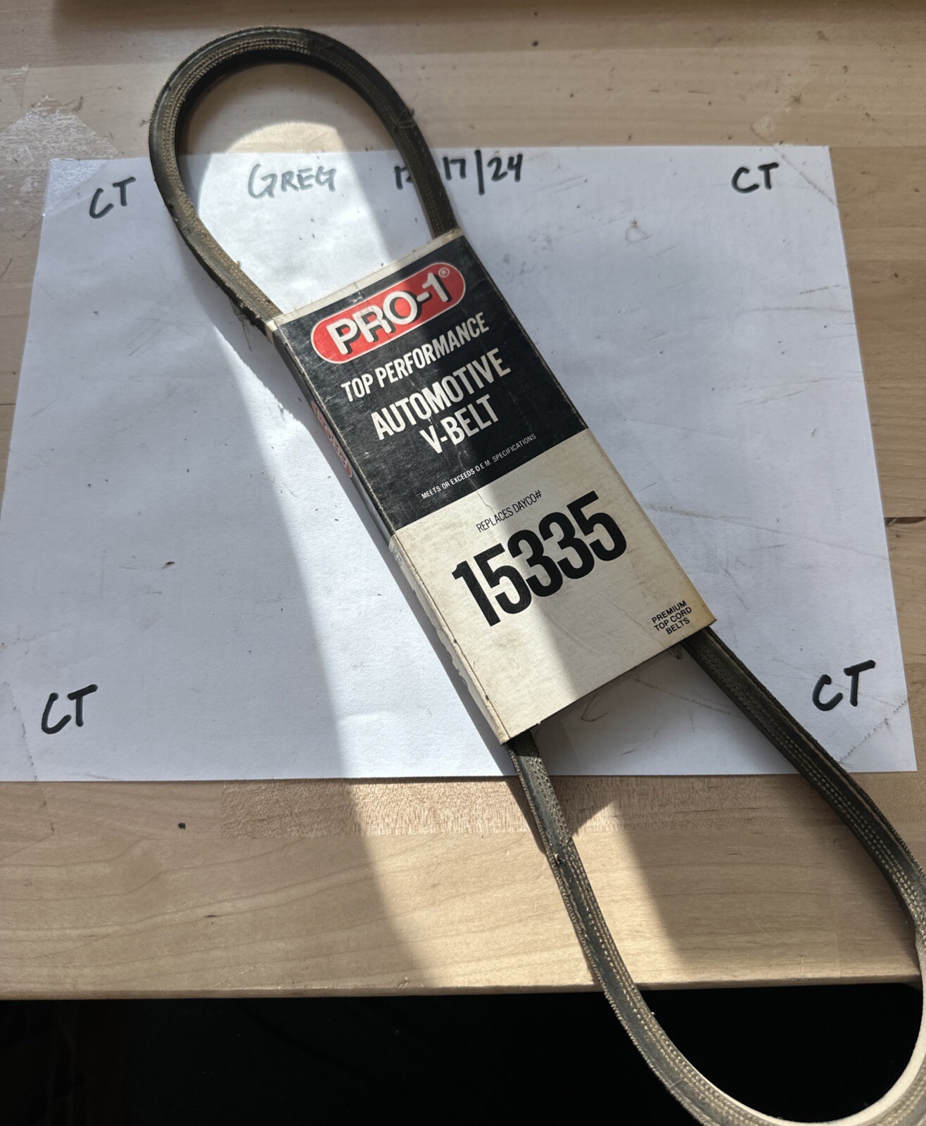 15335 PRO-1 Top Performance Automotive V-Belt