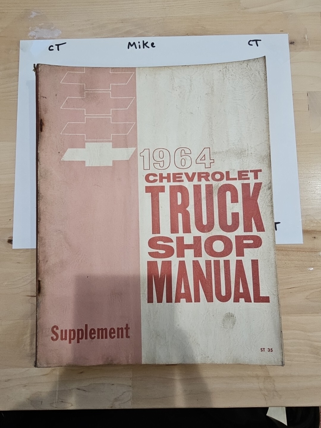 1964 CHEVROLET TRUCK SERVICE / SHOP / REPAIR MANUAL supplement - original
