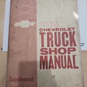 1965 Chevrolet Truck Shop Manual Supplement