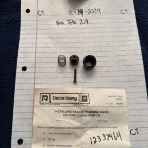 1967-94 Hazard Warning Knob Kit for Chevy, GMC Truck Genuine Gm OEM NOS