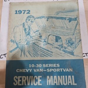 1972 Chevrolet 10-30 Series Chevy Van-Sportvan Service Manual
