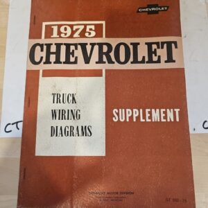 1975 Chevrolet Truck Wiring Diagrams Supplement - Vintage OEM ST 352-75