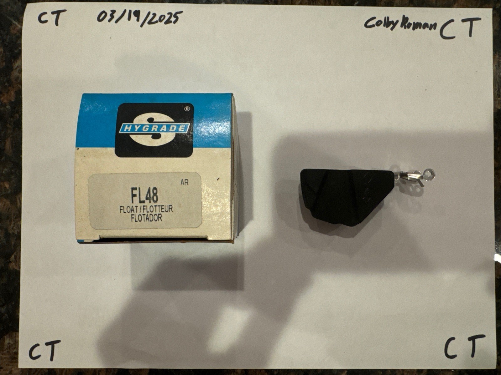 1979-84 MAZDA PICKUP B2000 2 BARREL NIKKI NITROPHYL FLOAT STANDARD FL48 - NEW