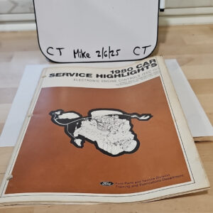 1980 Ford Car Service Highlights Electronic Engine Controls (EEC-III) manual