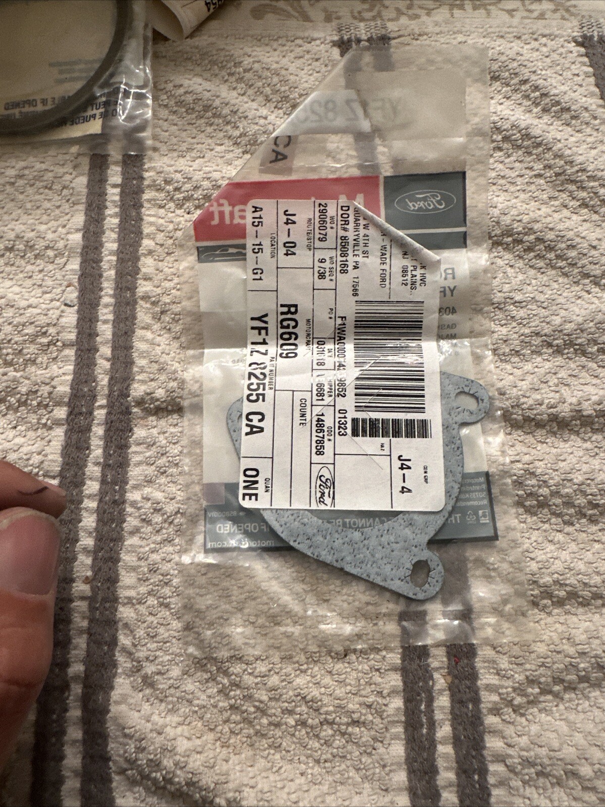 1986-2007 Ford OEM Thermostat Gasket OEM (YF1Z-8255-CA) - Image 3