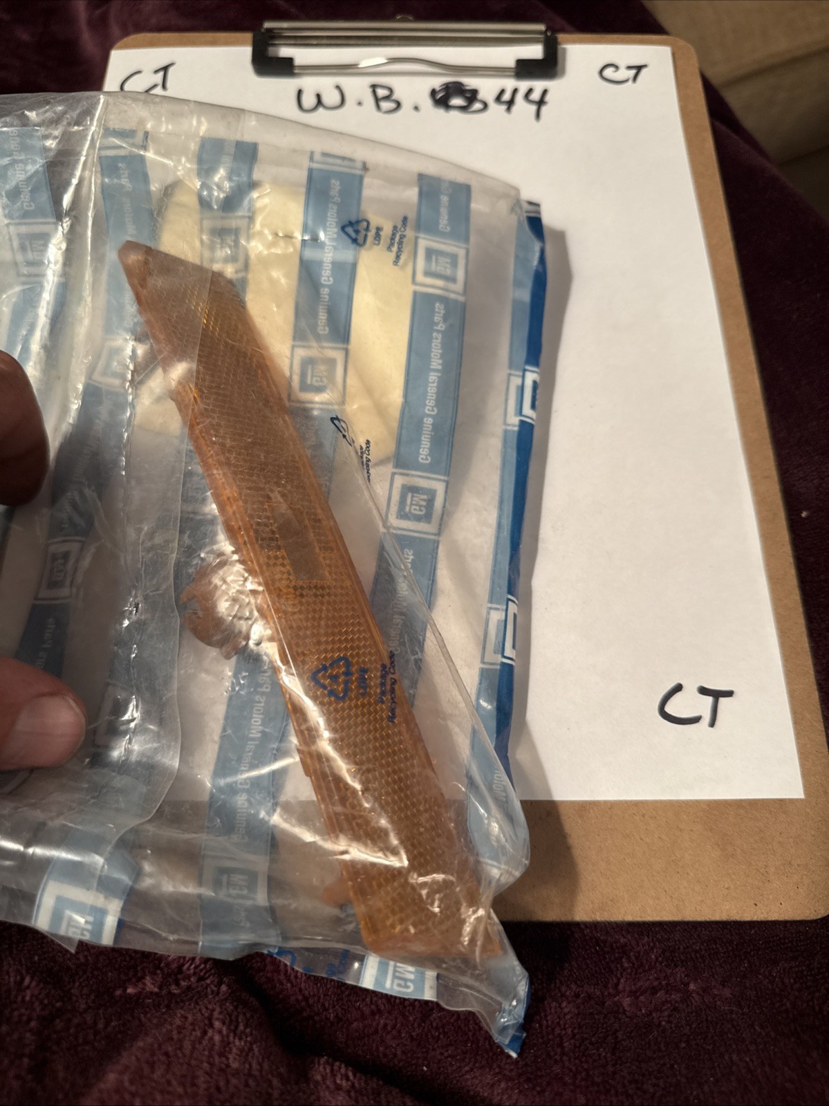 1987 1988 OLDSMOBILE CUTLASS CIERRA NOS GM LH SIDE MARKER 5974705 - Image 3