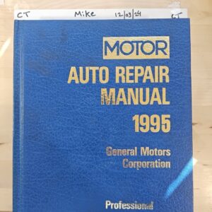 1998 MOTOR AUTO REPAIR MANUAL 1995 GENERAL MOTORS CORP VOLUME 1