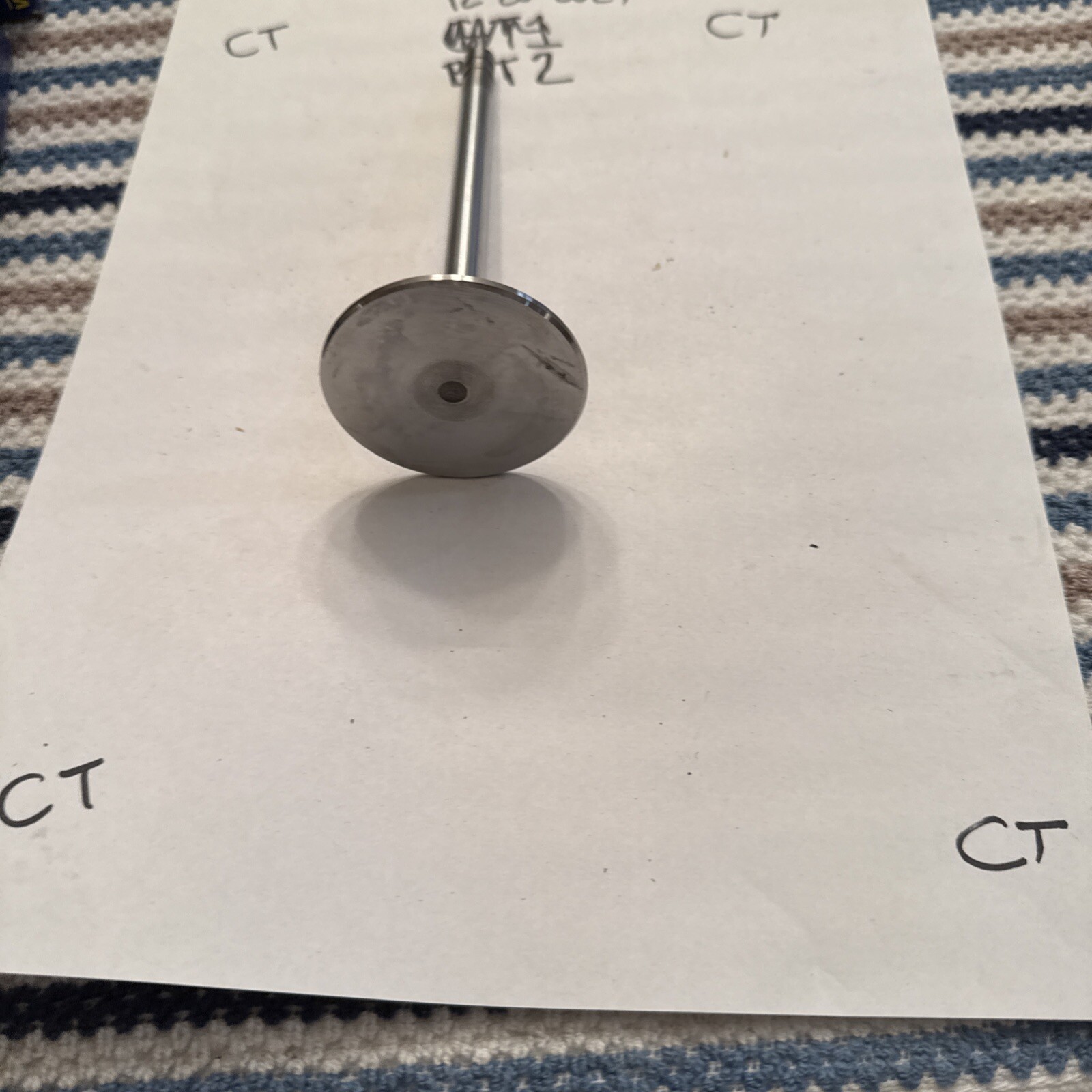 (1)Pontiac 350 400 428 1968 to 1970 SINGLE Intake Valves SB international 01098 - Image 3