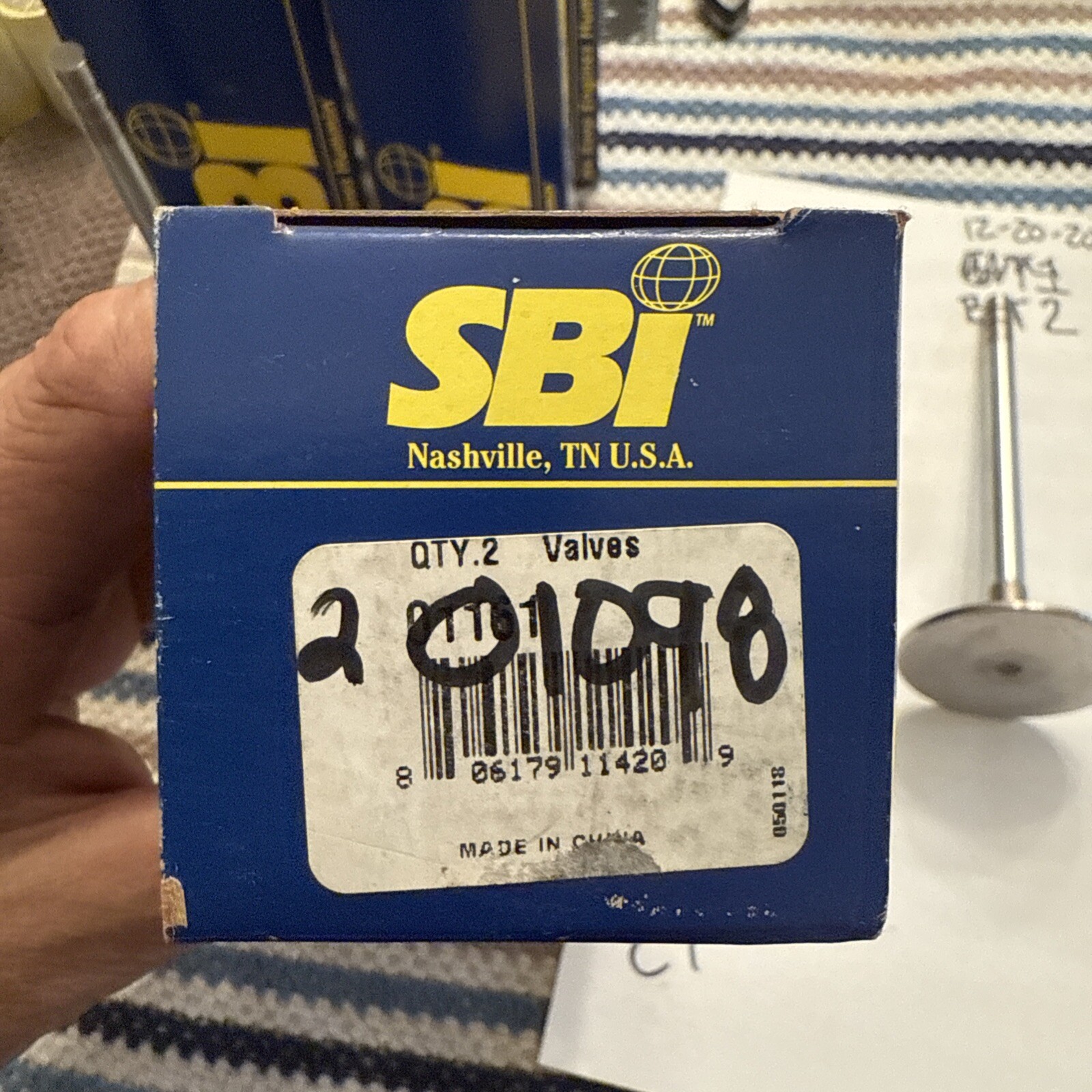 (1)Pontiac 350 400 428 1968 to 1970 SINGLE Intake Valves SB international 01098 - Image 4