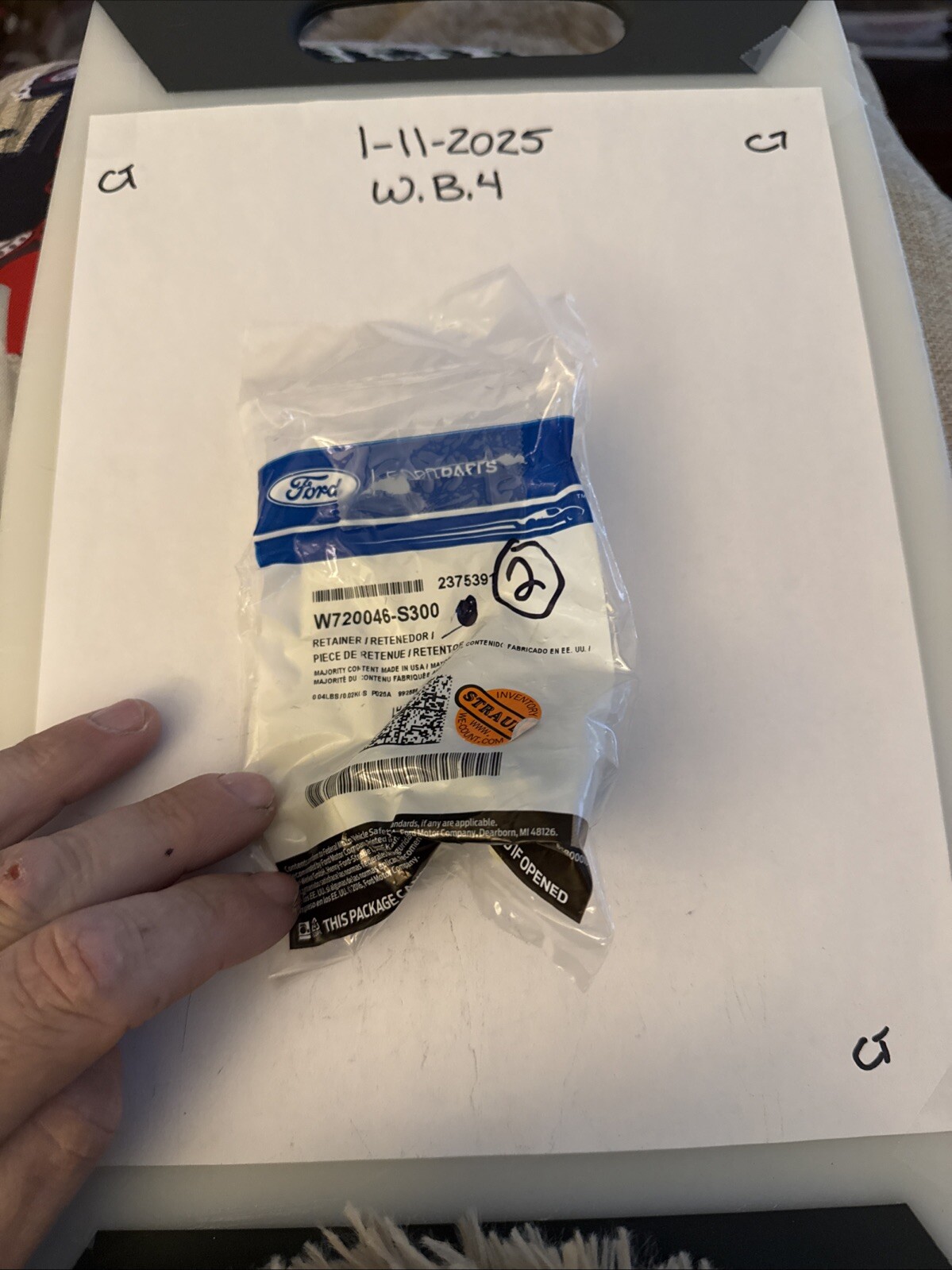 (2) FORD OEM 20-21 Escape Rear Lamps-Tail Lamp Assy Retainer NutW720046S300