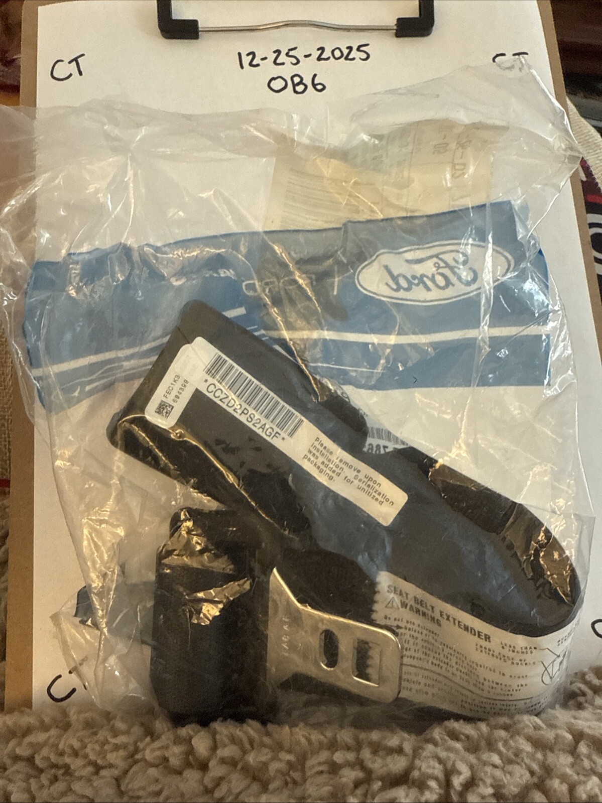 2008-2023 FORD GENUINE SEAT Belt Extender NEW OEM 7L8Z-78611C22-AA - Image 3