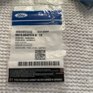 2013-2018 FORD FUSION REAR BADGE EMBLEM NEW OEM DS7Z-9942528-B