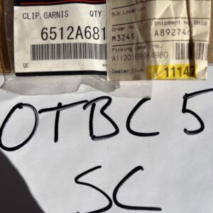 2015-2022 Mitsubishi Outlander Rear Bumper White Clip NOS 6512A681 (24200W000P)