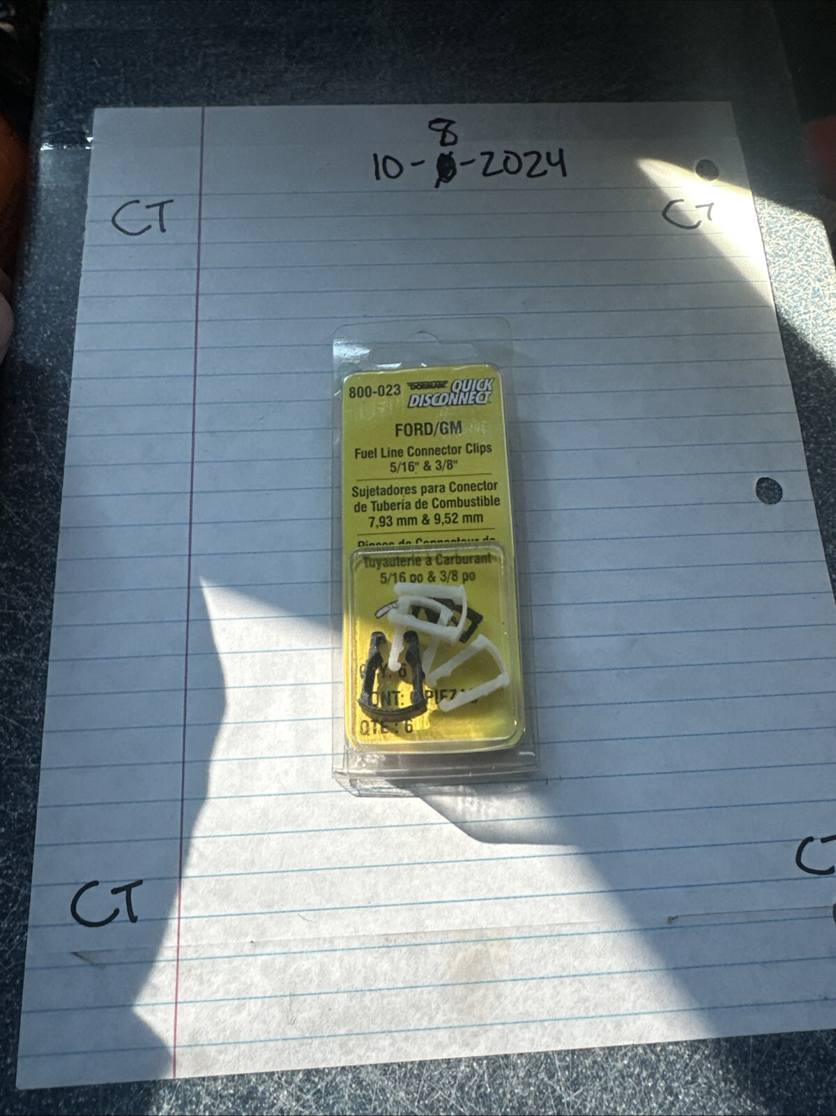 (4) Fuel Line Clip-Retainer Dorman 800-023