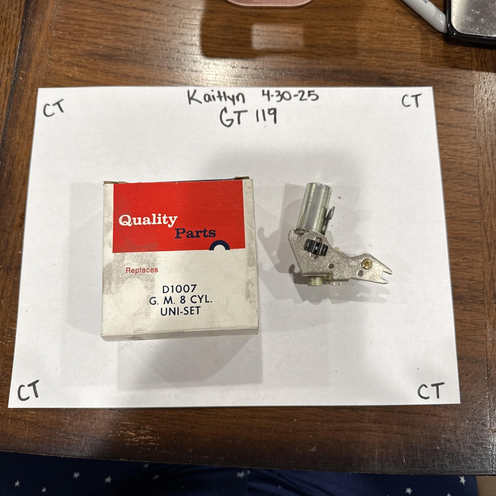 63-74 NOS Delco Remy OEM Ignition Points D1007