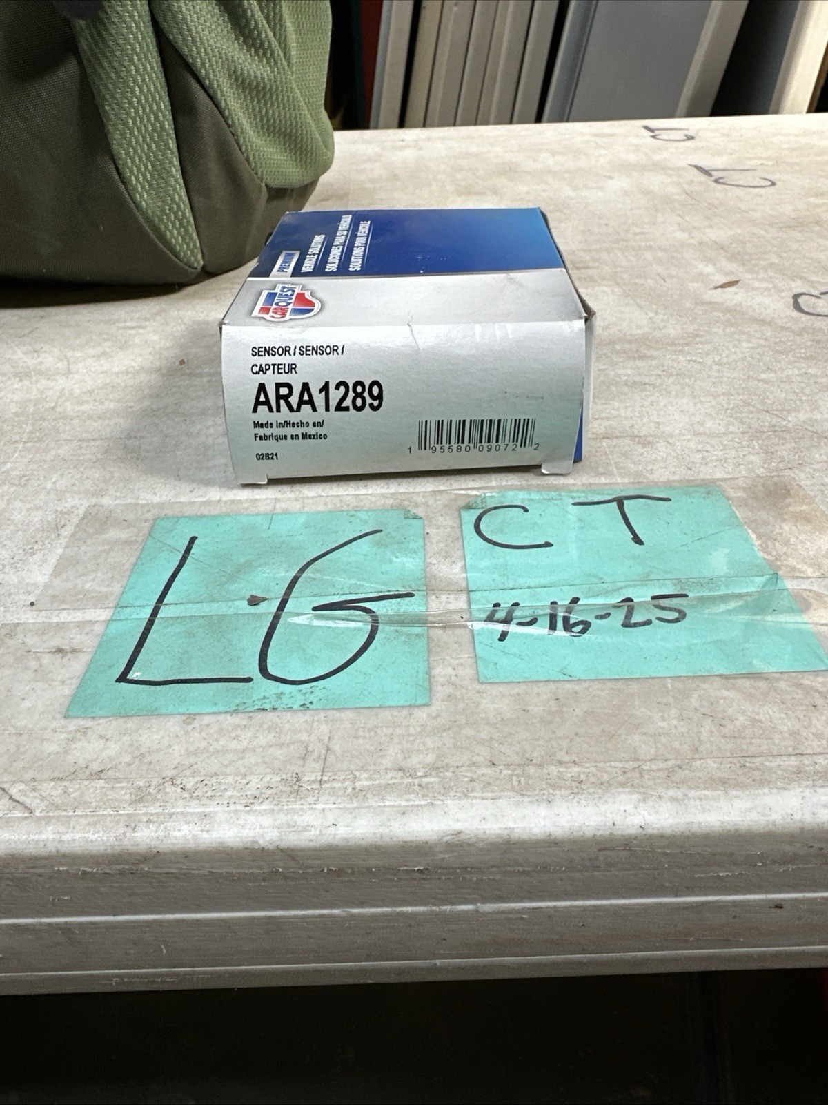 ABS Wheel Speed Sensor CARQUEST ARA1289 New In Box