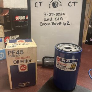 AC-Delco AC Duraguard Oil Filter PF45 25010324 Genuine GM Part Made In USA NOS