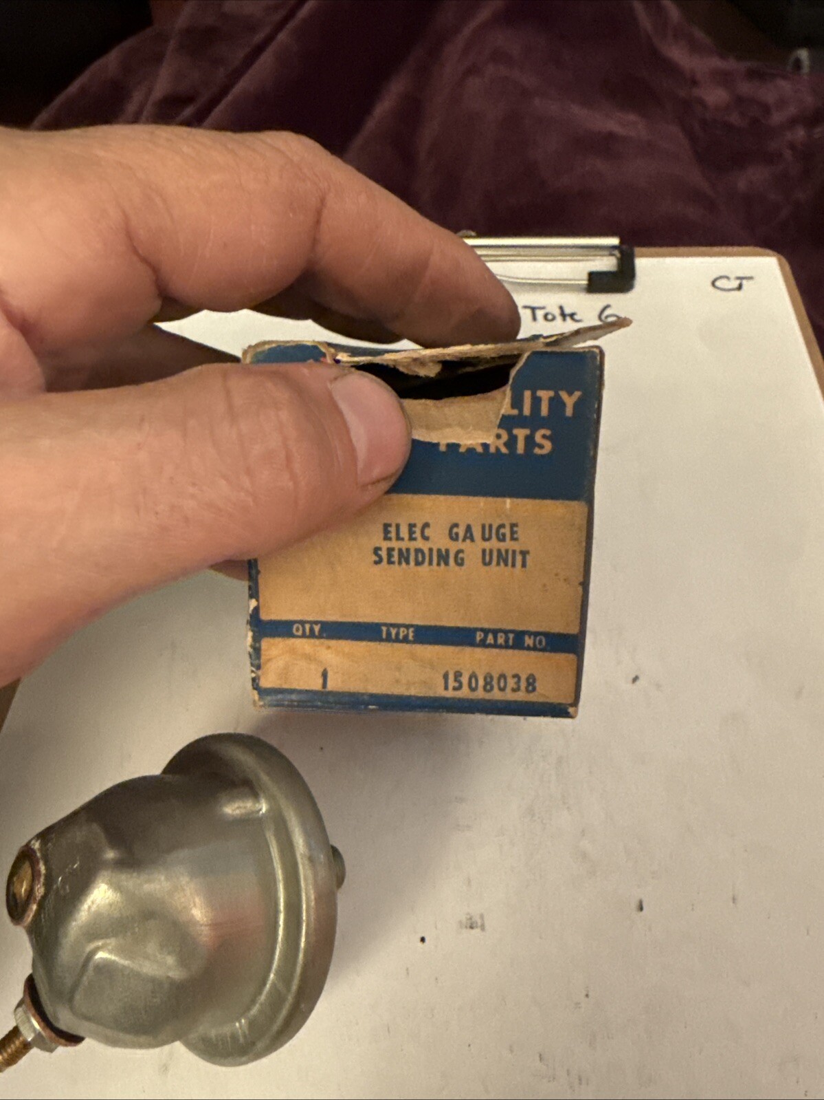 Ac Gm Electric Sending Unit 1508038 - Image 3