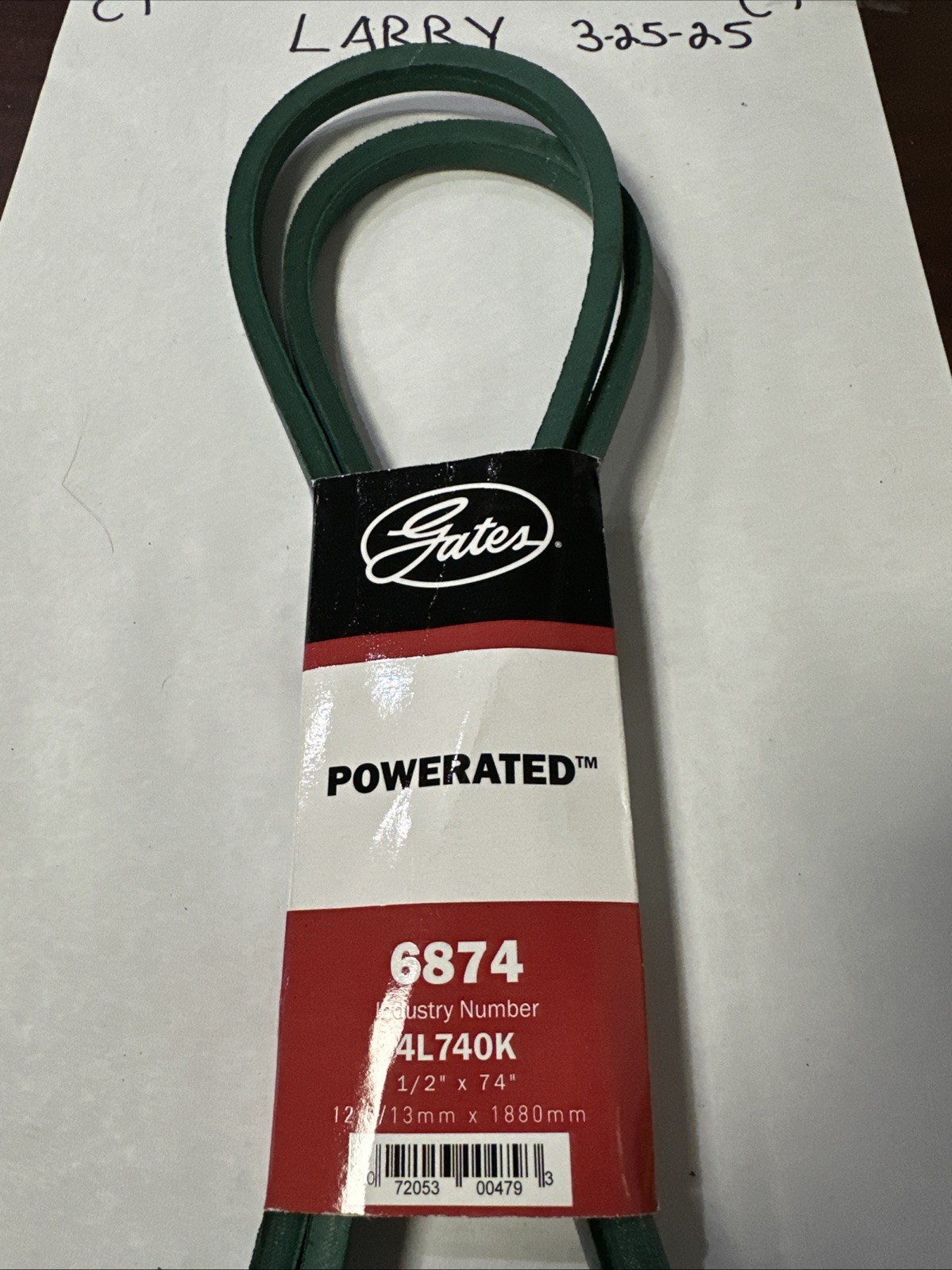 Accessory Drive Belt-FHP Medium Horse-Power V-Belt Gates 6874