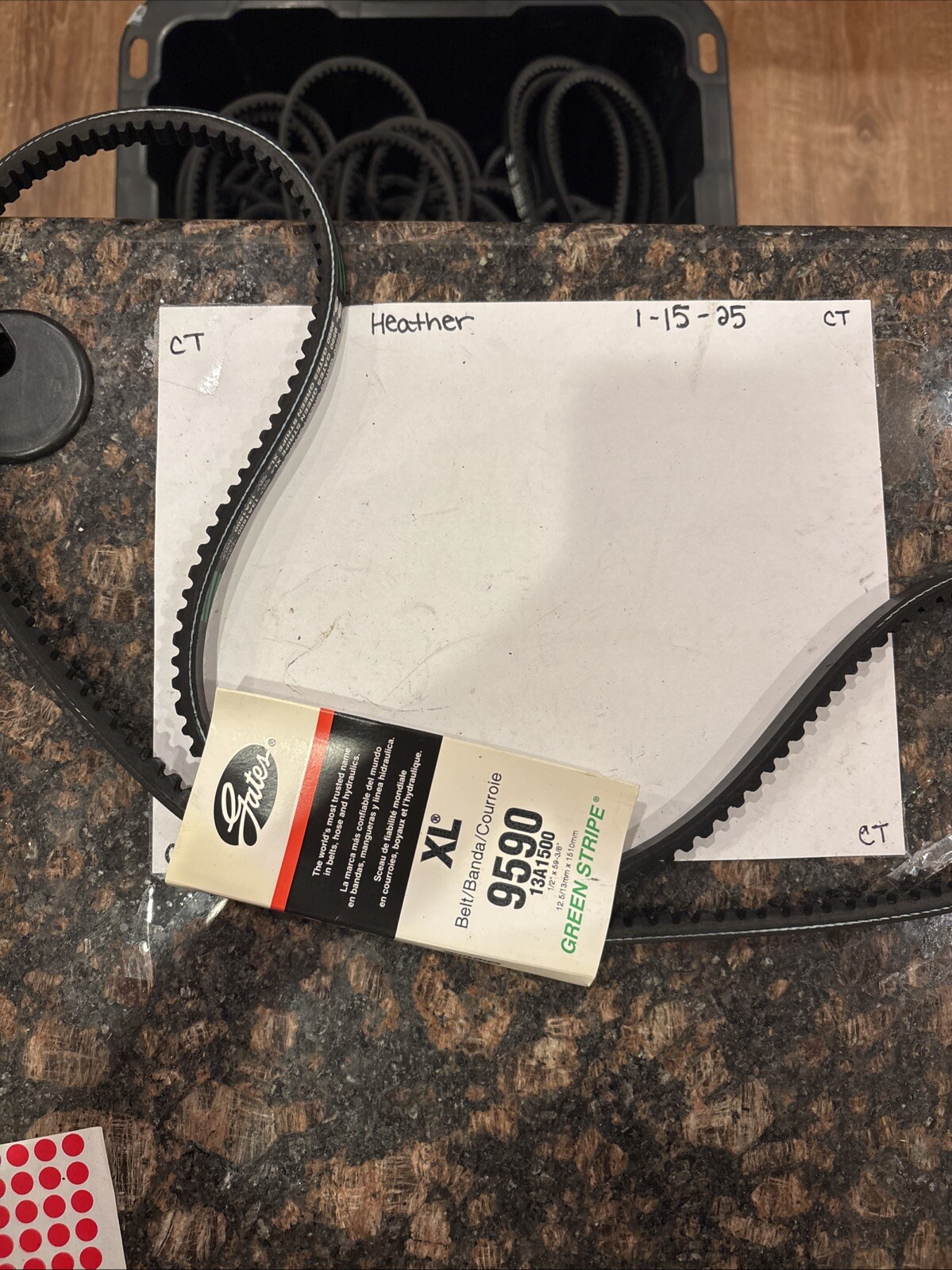 Accessory Drive Belt-High Capacity V-Belt(Standard) Gates 9590 XL 13A1500 - Image 4