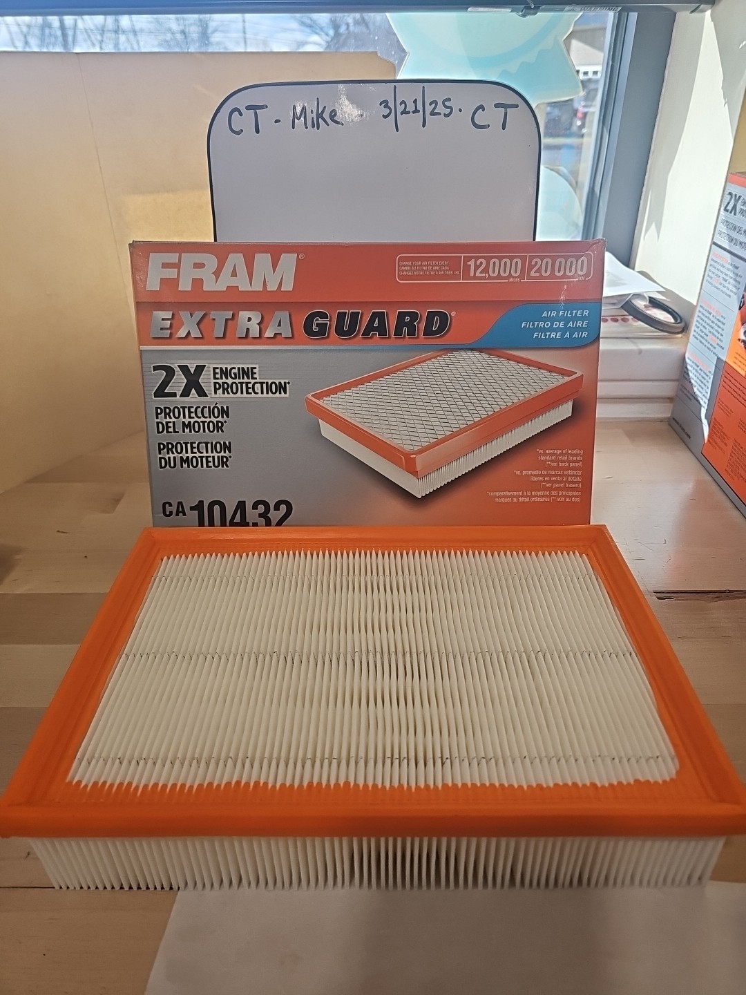 Air Filter Fram Extra Guard CA10432
