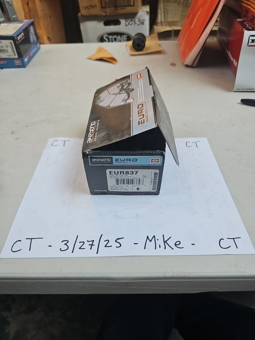 Akebono Front Disc Brake Pad Set for S40, V40 (EUR837)