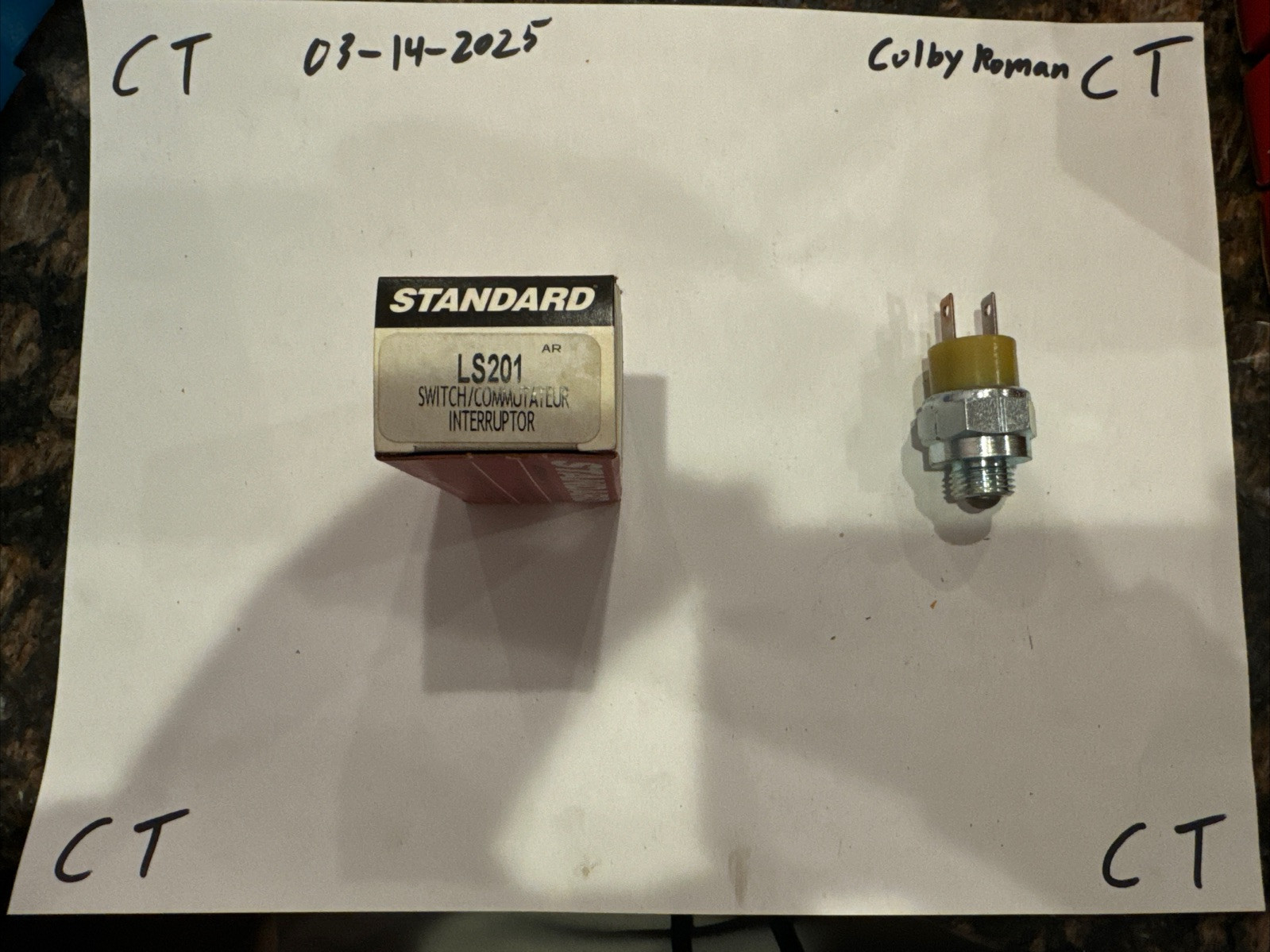 Backup Light Switch Standard Motor Products LS201 - Image 3