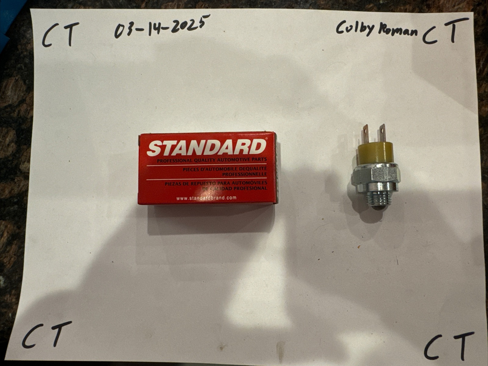 Backup Light Switch Standard Motor Products LS201