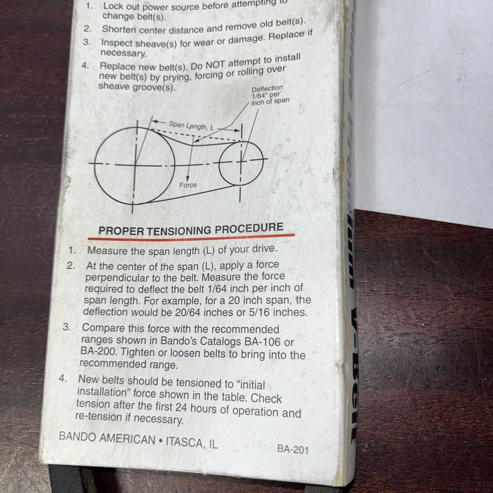 Band of premium V belt A22 - Image 4