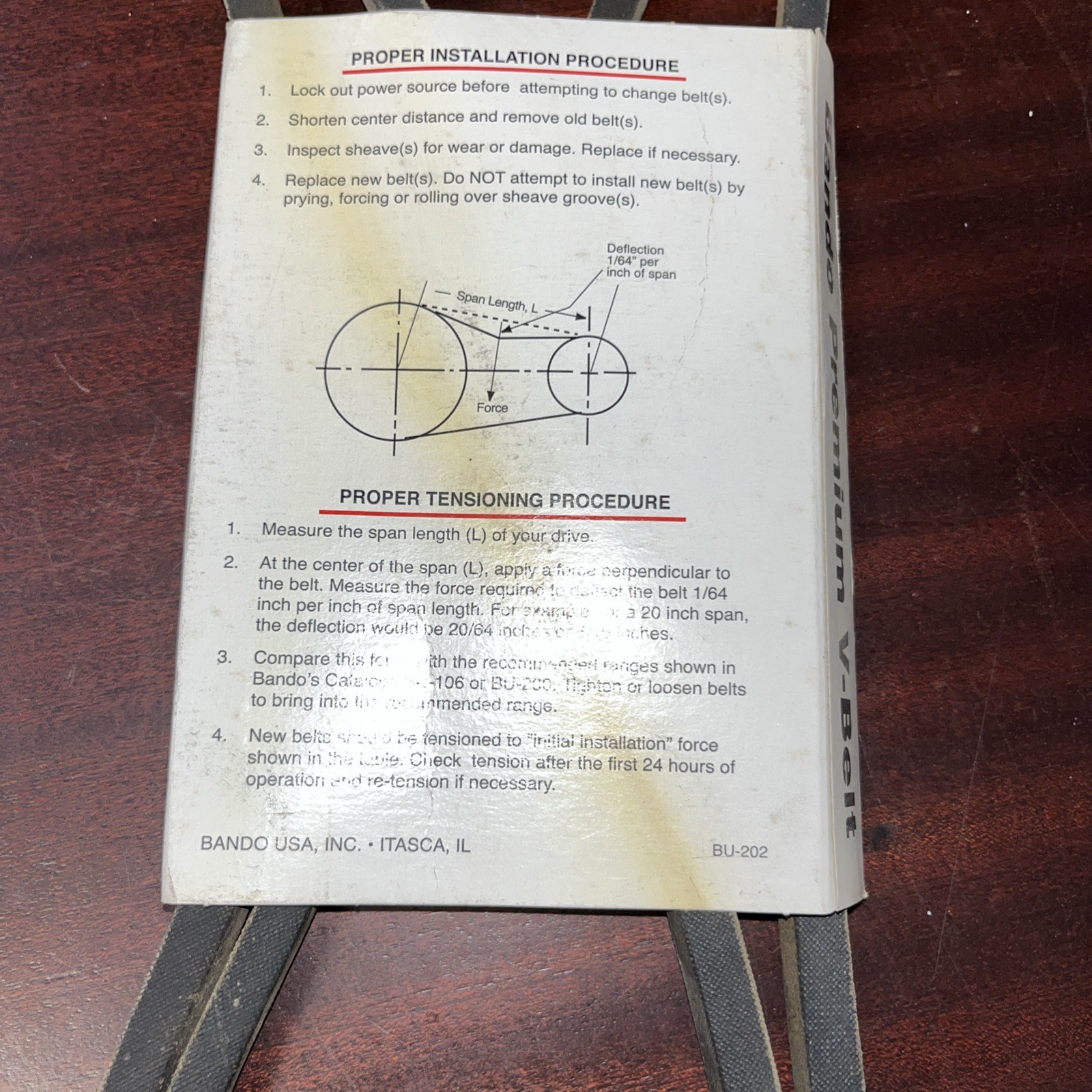 Bando premium V Belt 4L870 - Image 4