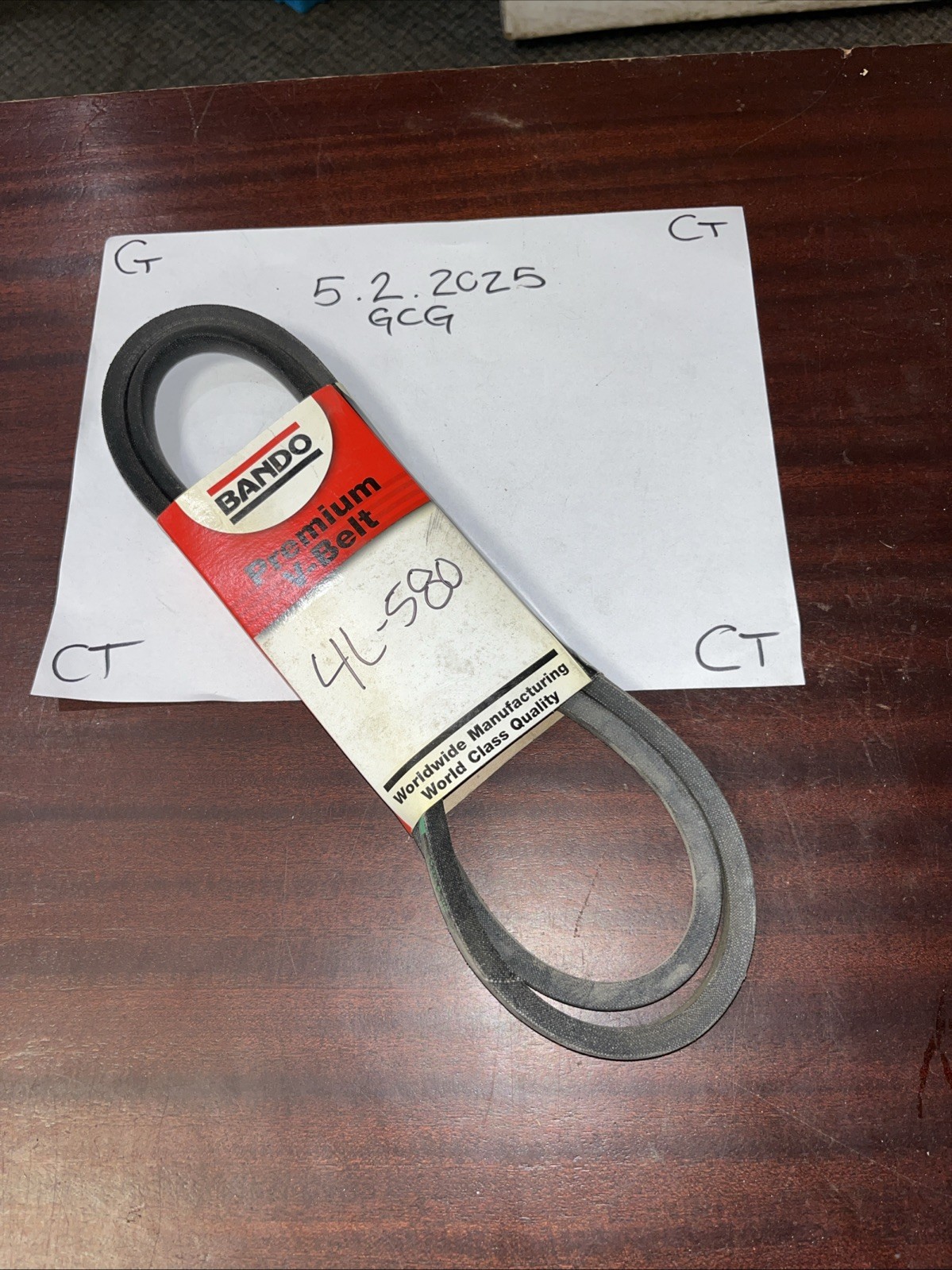 Bando premium V belt 4 L580