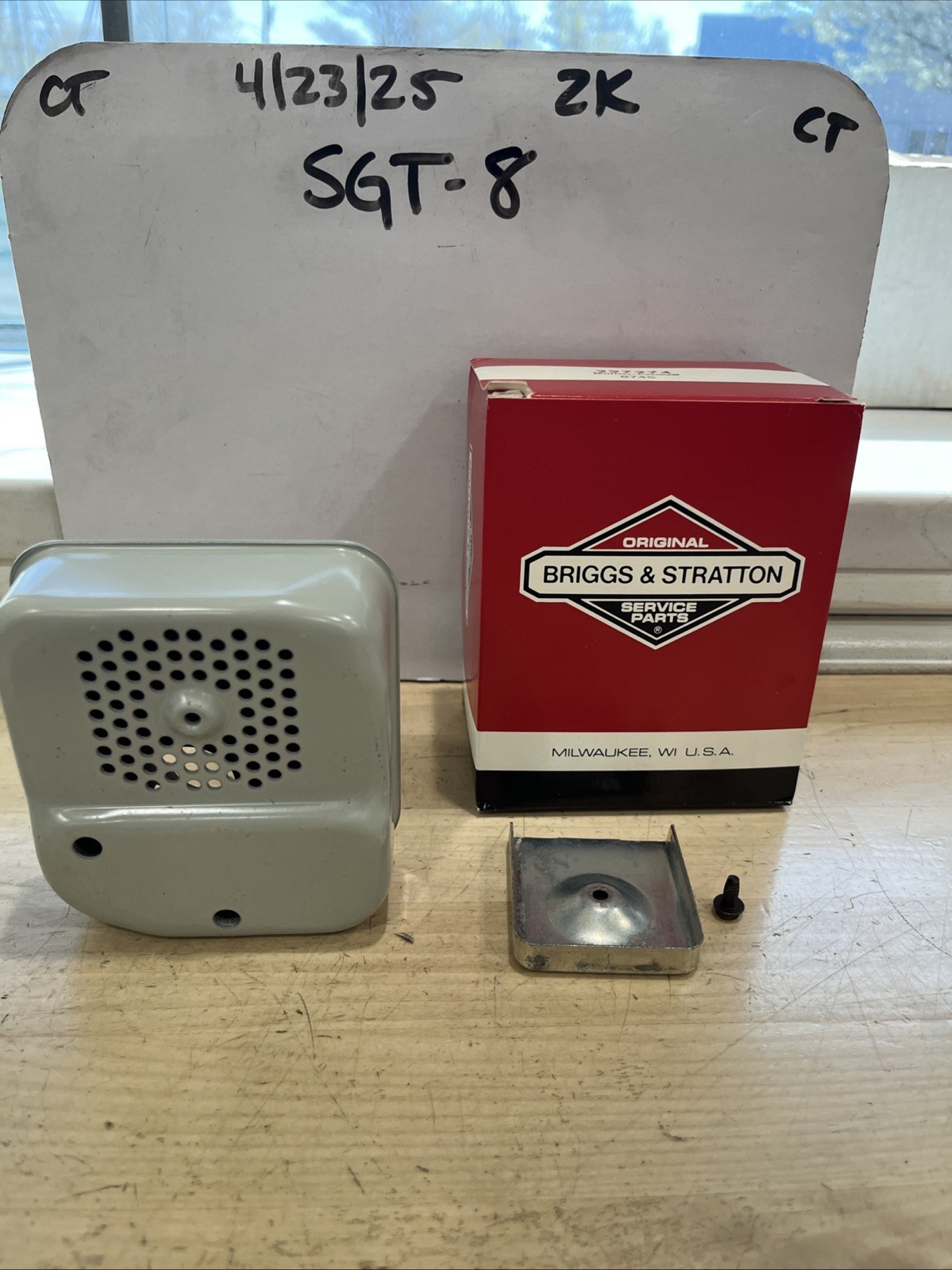 Briggs & Stratton 297274 Muffler/Exhaust w/ Hardware (410) (2 Dif Packaging)