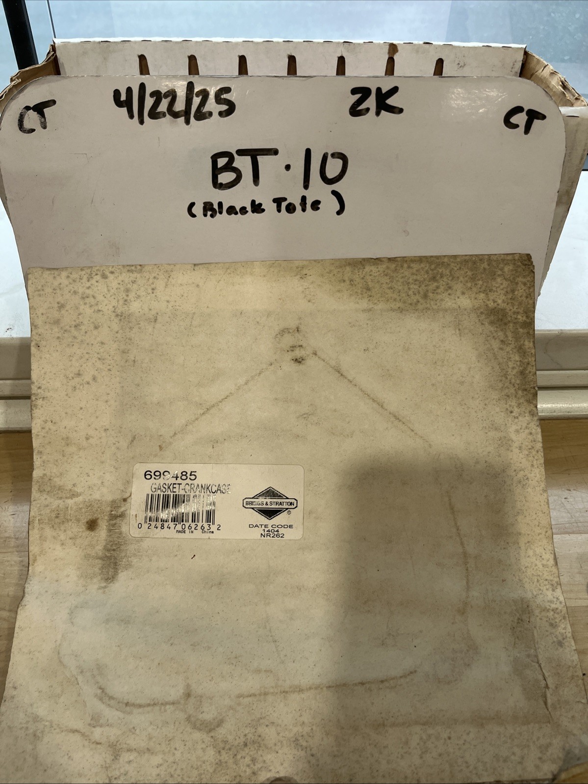 Briggs & Stratton 699485 Crankcase Gasket Replaces 555525 692549 Never Opened