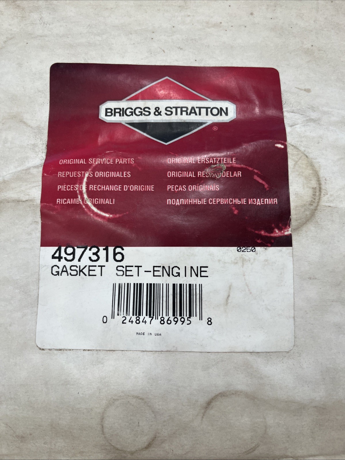 Briggs & Stratton Gasket Set 497316 - Image 3