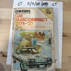 CHILTON'S 1971-1980 GM SUBCOMPACT  REPAIR MANUAL   #6935