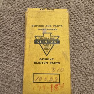 CLINTON ENGINE .010 OVERSIZED RING SET. 235-121-500 NOS C-49