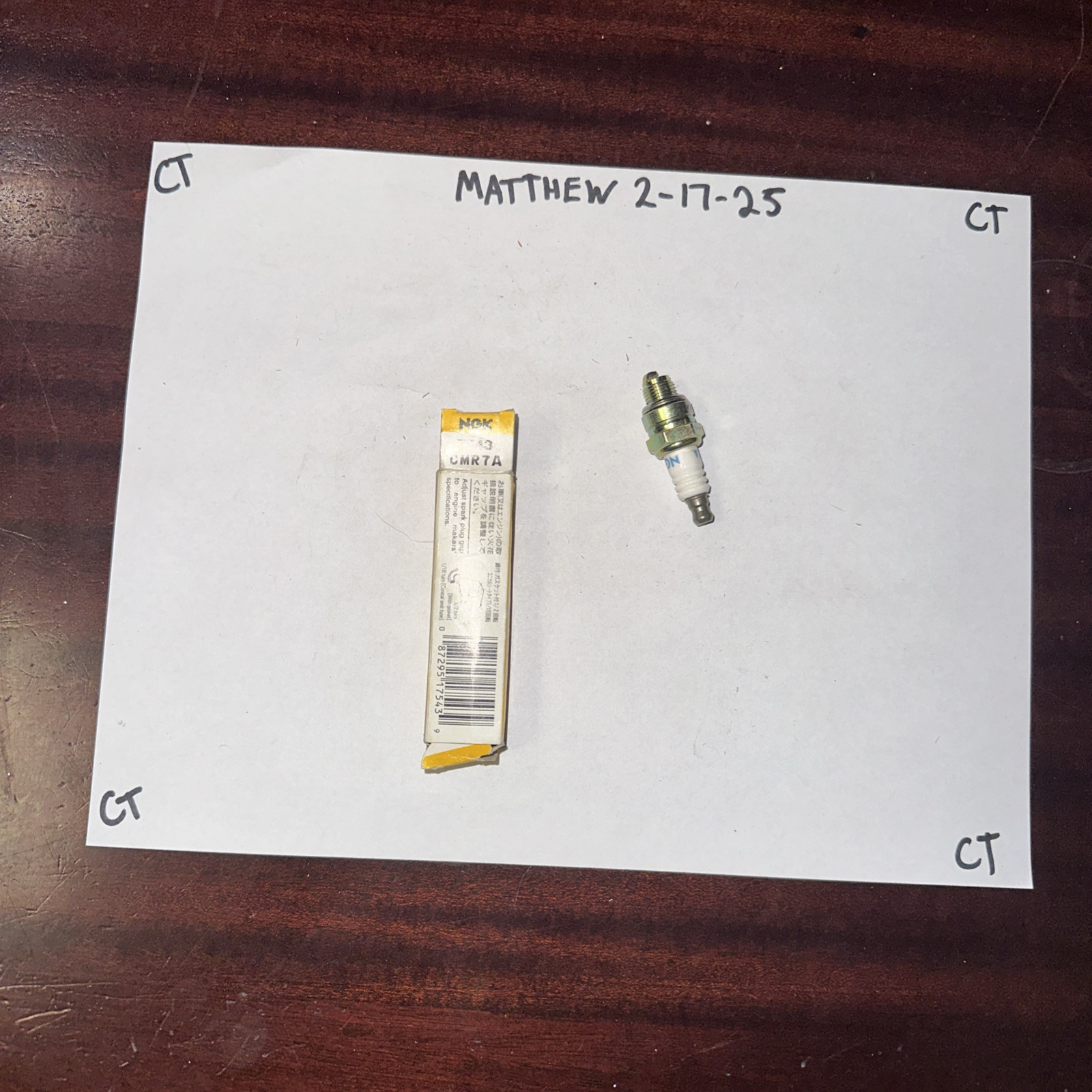 CMR7A NGK Spark Plug 7543 - Image 3