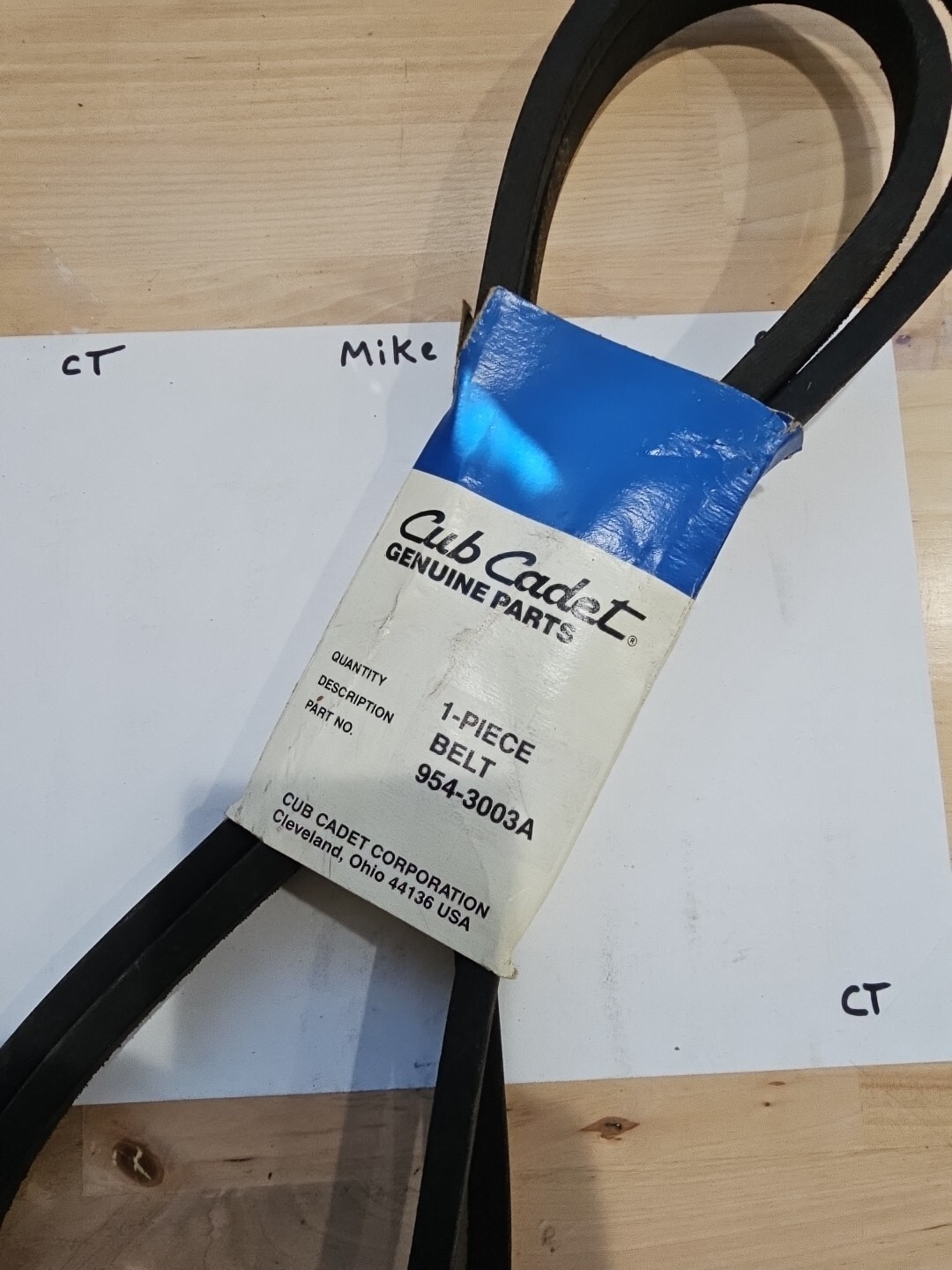 CUB CADET, MTD 754-3003, 954-3003A Replacement Belt (5/8x89)