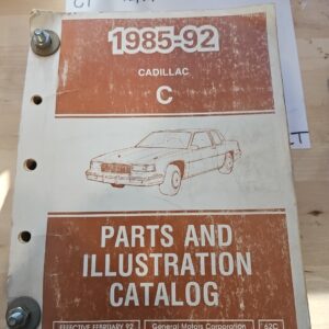 Cadillac 1985-92 C Parts And Illustration Catalog  62c