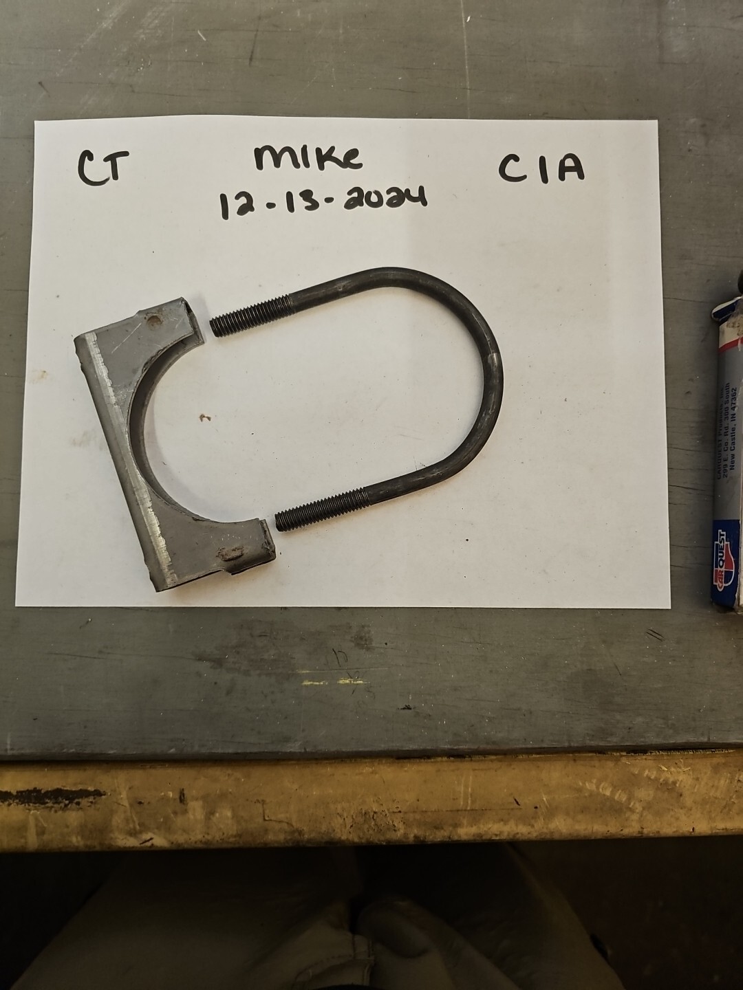 Car QUEST 3" 76mm Muffler Clamp #CQ475 3/8 U-Bolt EXHAUST CLAMP NEW OLD STOCK