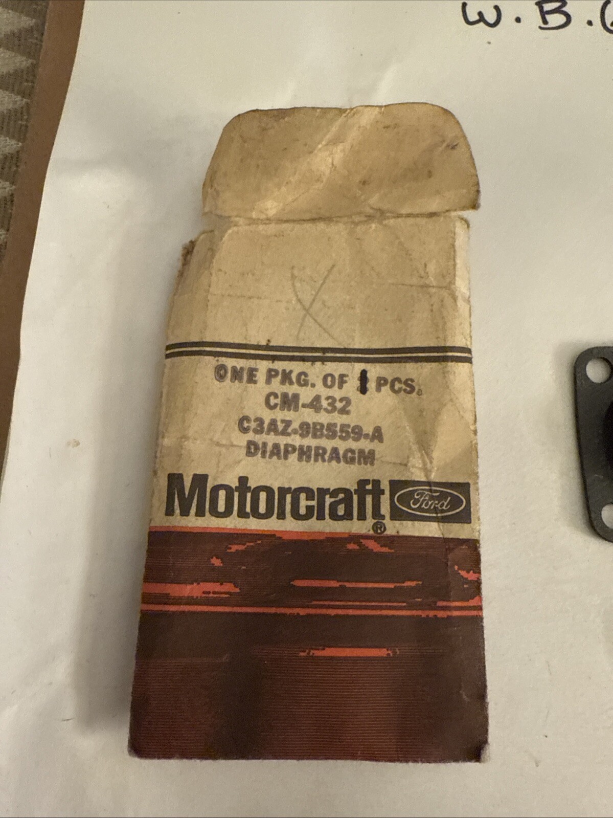 Carburetor Accelerator Pump Diaphragm Cm-432 C3az9b559a - Image 3